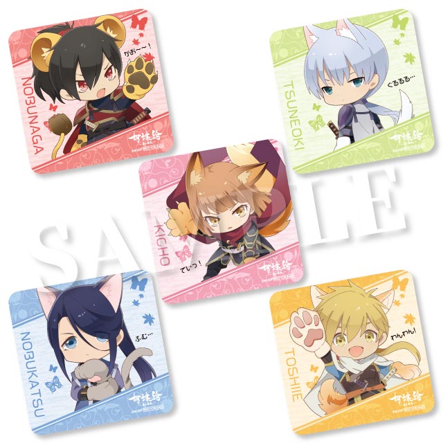 描きおこしミニキャラコースターの画像