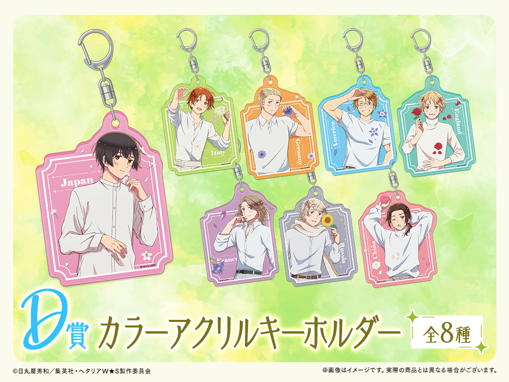 カラーアクリルキーホルダーの画像