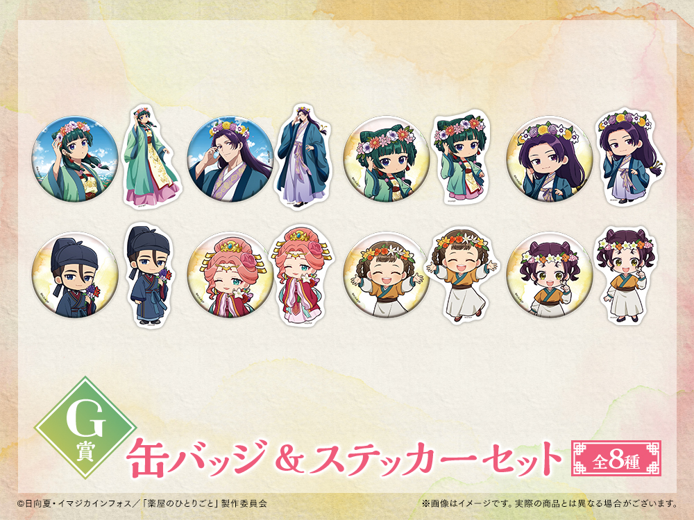 缶バッジ&ステッカーセットの画像
