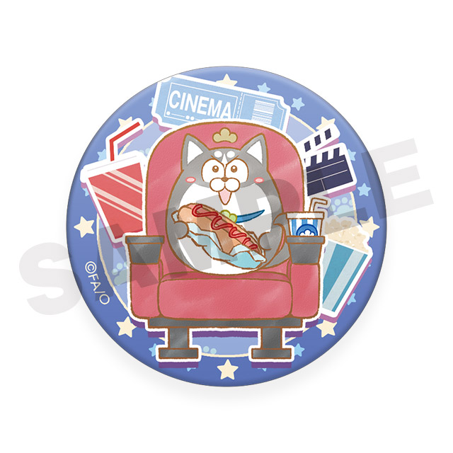 まる缶バッジ/ハスキーの画像