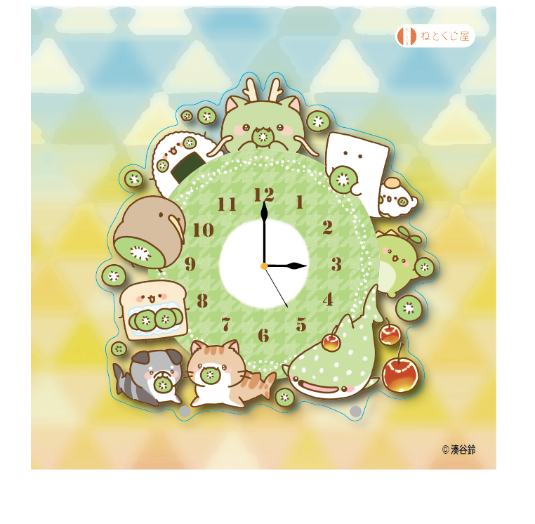 ふれんず大集合！アクリル時計の画像