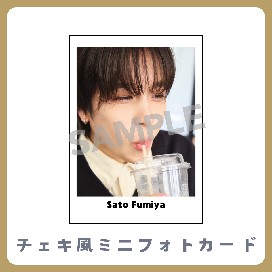 チェキ風ミニフォトカードの画像