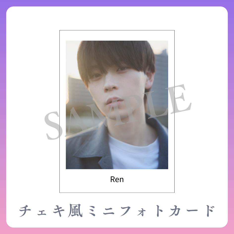 チェキ風ミニフォトカードの画像