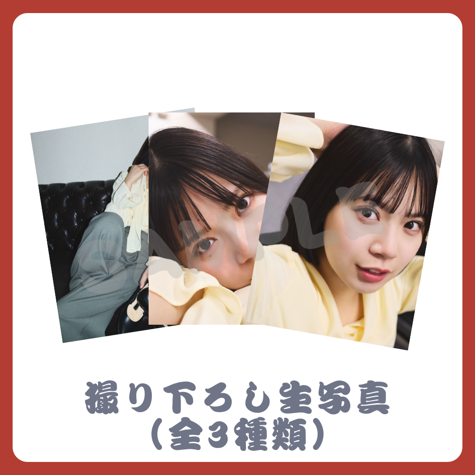 撮り下ろし生写真（全3種類）の画像