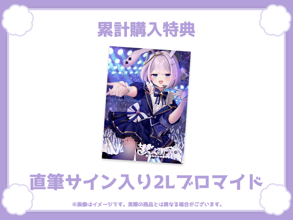 直筆サイン入り2Lブロマイドの画像