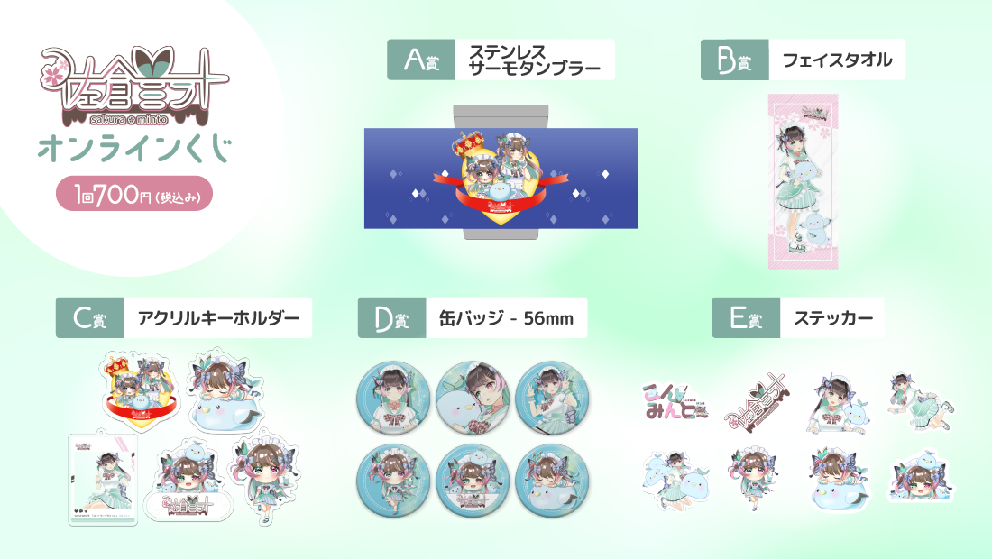 佐倉ミント誕生祭2025 オンラインくじの紹介画像