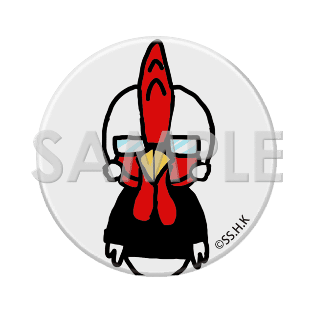 缶バッジ　(桜谷シュウ自画像)の画像