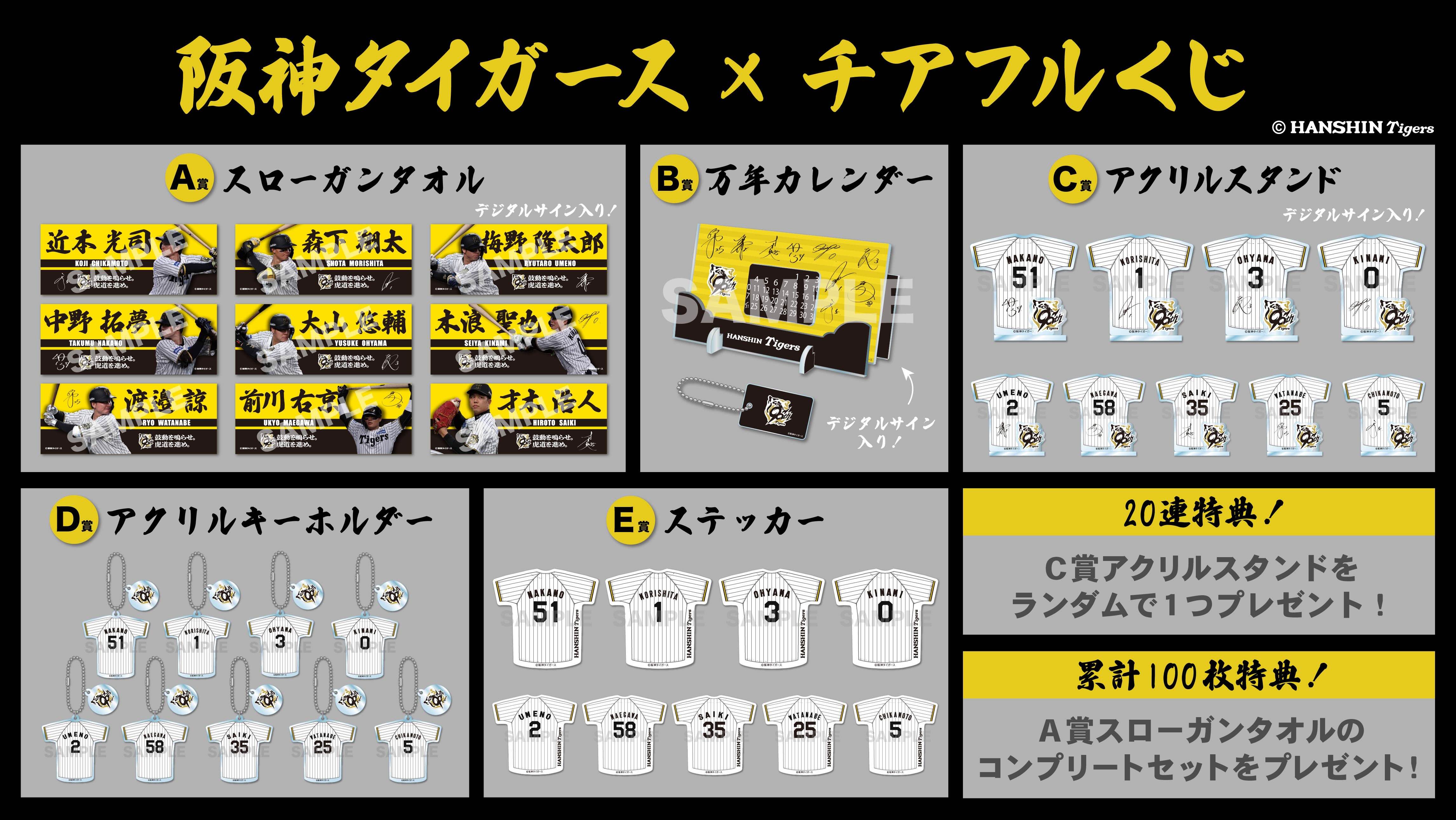 90周年阪神タイガース　甲子園開幕スタメン×チアフルくじの画像