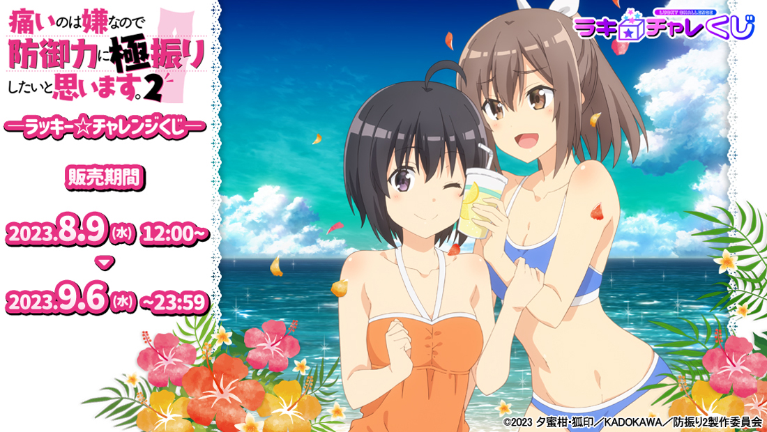 「痛いのは嫌なので防御力に極振りしたいと思います。2」ラッキー☆チャレンジくじの画像