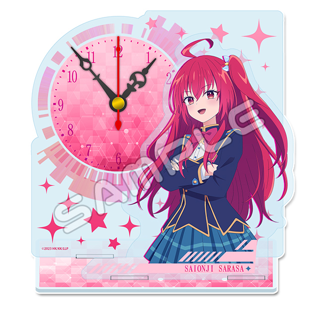 ミニアクリル置時計②【彩園寺更紗】の画像