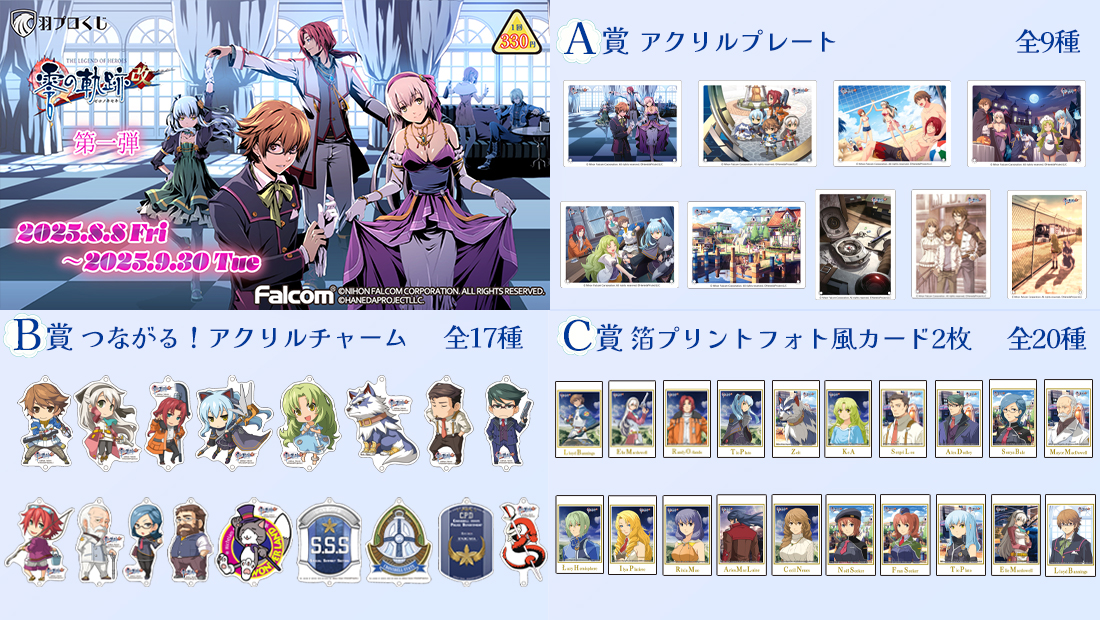 軌跡シリーズ 羽プロくじ １弾/４弾/７弾/８弾 Ａ賞 アクリルプレート 10点 軌跡シリーズ 羽プロくじ 1弾/4弾/7弾/8弾 A賞 アクリルプレート