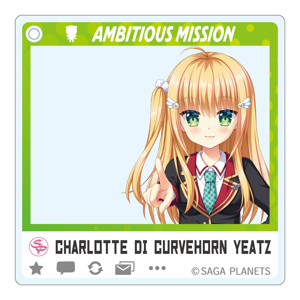 AMBITIOUS MISSION SNSぽいアクリルキーホルダー シャルロット・ディ・カーブホーン・イェーズの画像