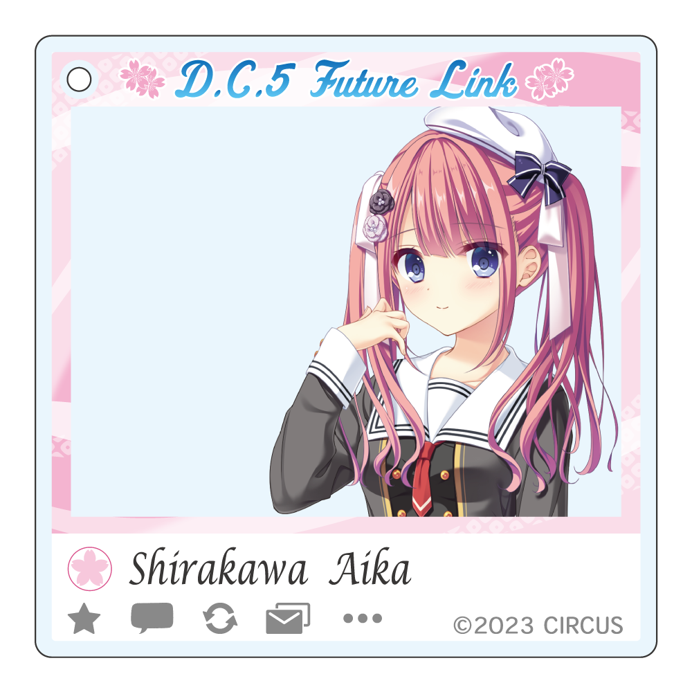 D.C.5 Future Link トレーディングSNSぽいアクリルキーホルダー 白河あいかの画像