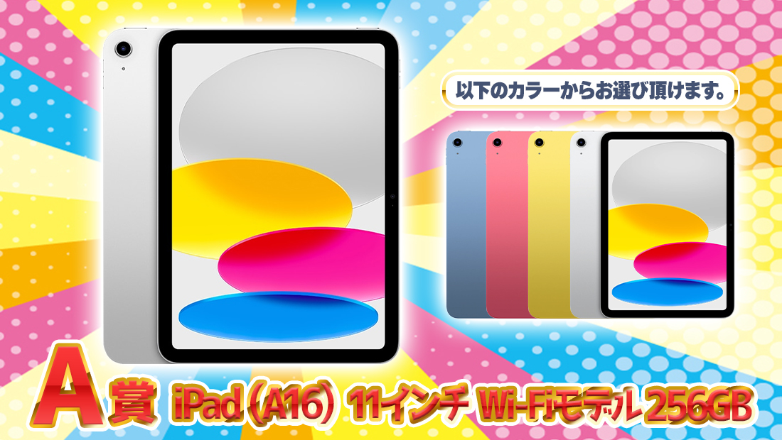 iPad（A16） 11インチ Wi-Fiモデル 256GBの画像