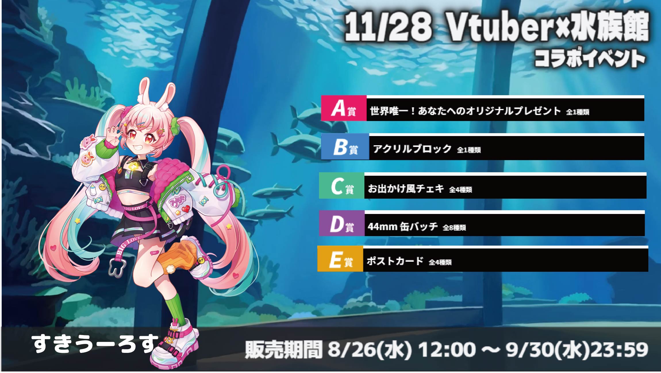 水族館 × Vtuberイベント すきうーろすのメイン画像