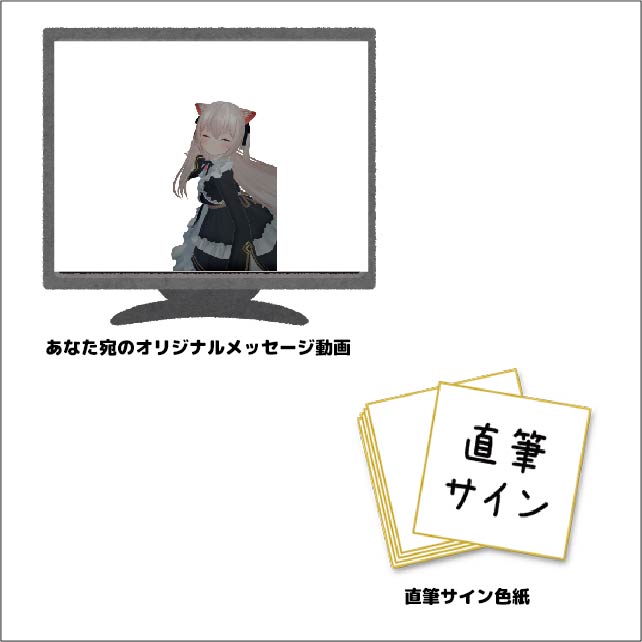 直筆サイン色紙&あなたへのオリジナル音声の画像