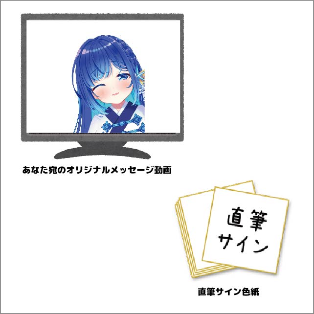 直筆サイン色紙&あなたへのオリジナル音声の画像