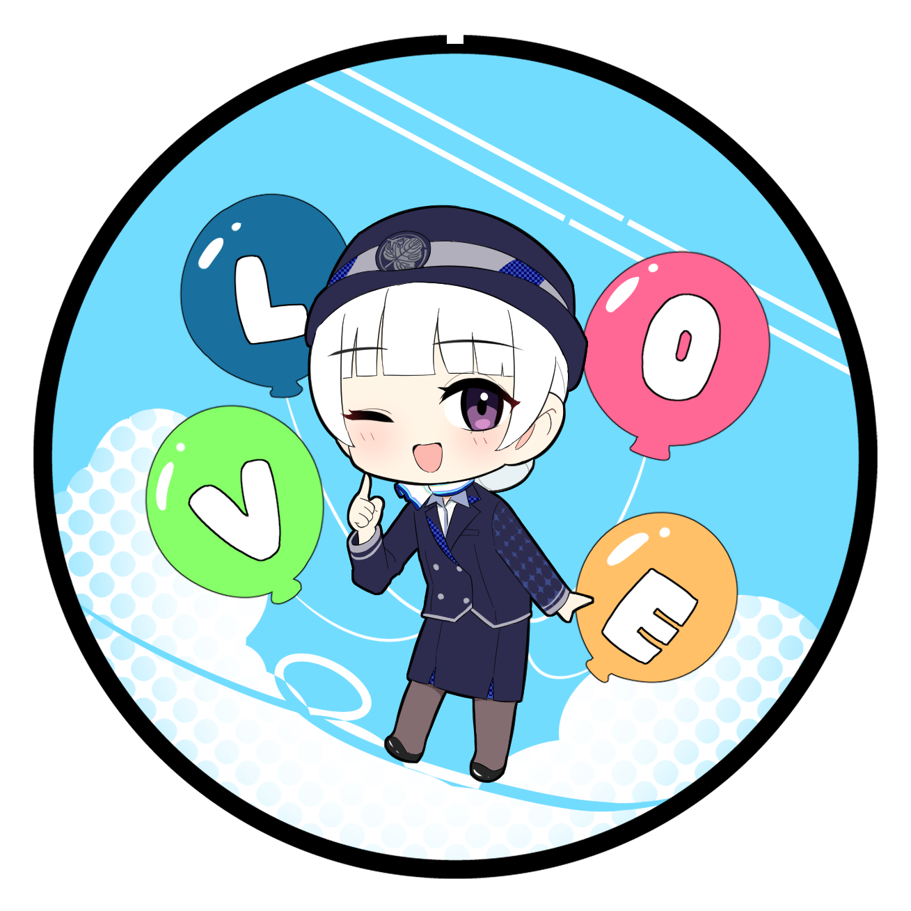 缶バッチ パターン2の画像