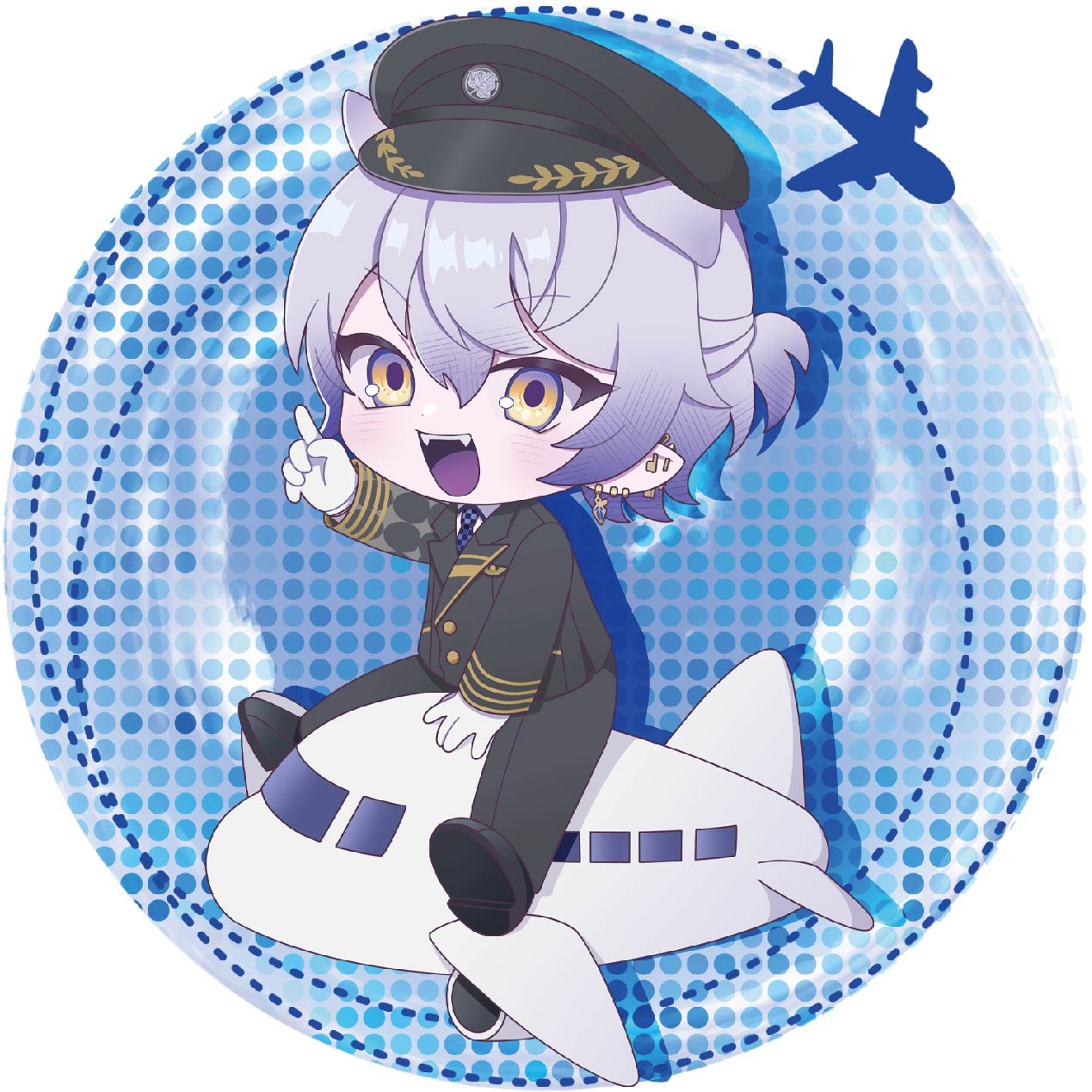 缶バッチ パターン1の画像