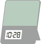 呼びかけ入り目覚まし時計+サイン色紙の画像