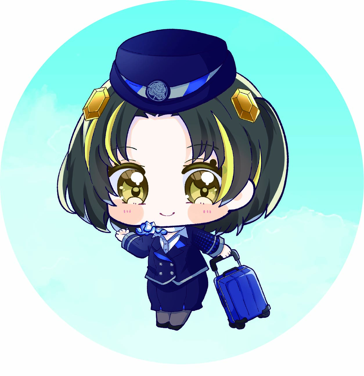 缶バッチ パターン1の画像