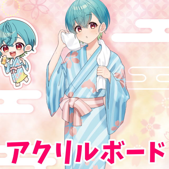 アクリル板ダイレクトプリントB5サイズ ＆ 宛名つきミニサイン色紙の画像