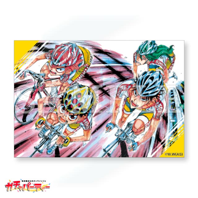 ガチャパーティー　弱虫ペダル 直筆サイン入り高精細複製原画キャラファインマット ガチャパーティー 弱虫ペダル 直筆サイン入り高精細複製原画キャラ