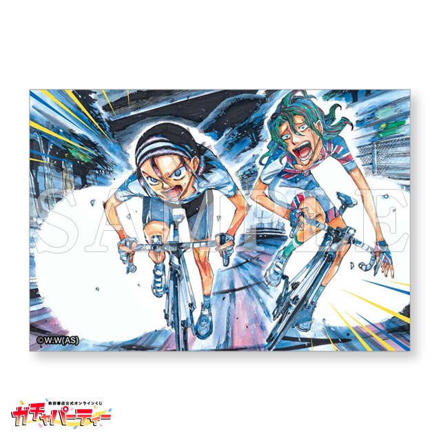 ガチャパーティー　弱虫ペダル 直筆サイン入り高精細複製原画キャラファインマット ガチャパーティー 弱虫ペダル 直筆サイン入り高精細複製原画